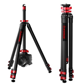 IFOOTAGE 65" Aluminum Camera Tripod, Professional Video Tripod 3 Sections with Centre Pole, Compatible with Canon, Nikon, Sony DSLR Camcorder Video Photography, Max Load 13.2 lbs - TA6S