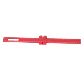 Woodworking Pocket Ruler 12in Multifunctional Metric Inch Woodwork Adjustable Sliding Ruler