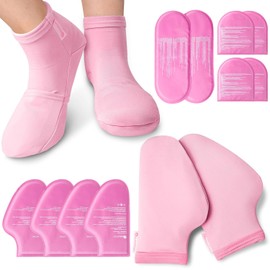 RelaxCoo Calcetines De Terapia De Frío Y Compresas De Hielo Para Manos, Guantes Fríos Para Neuropatía Por Quimioterapia, Paquete De Cuidados De Quimioterapia Para Mujeres Y Hombres, Ideal Para Fasciti