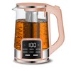 Gourmia Electric Programmable Glass Kettle – 1.7L Temperature Control Tea