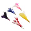 5Pcs Feather Trolling Fishing Lures Colorful Feather Jet Head Trolling