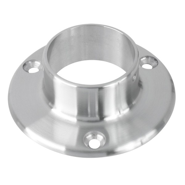 Lavi 2" Satin Solid Stainless Steel Wall Flange