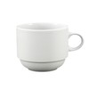Fortessa Fortaluxe SuperWhite Vitrified China Dinnerware, Cassia 8-Ounce Stackable Coffee/Tea