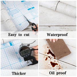 practicalWs Wood Shiplap Peel and Stick Wallpaper, White Gray Wood Contact Paper for Cabinets and Drawers, Self Adhesive Faux Nature Wall Paper 17.7''×118.1'' for Wall Covering Furniture Home Decor