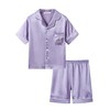 Pijama de satén para niñas, estilo abrigo, unicornio y gato,