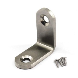 20 Pcs Stainless Steel L Shape Angle Connector with Screws JIAHOU 30x30mm