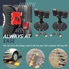 AFEISOL Black RX-LOX-PM Pack Mount with Keys Locking 2Pcs Fit