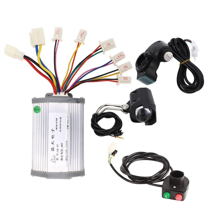 48V 1000W Electric Bike Retrofitting Kit Brushed Controller Thumb Throttle