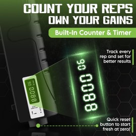 Grip Strength Trainer, Hand Grip Exerciser Strengthener, Adjustable Resistance 22-265Lbs [10-120kg], Forearm Strengthener with Counter and Timer, Hand Exerciser for Muscle Building and Injury Recover