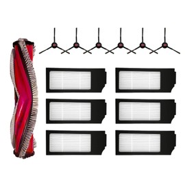 Piegricdiat Robot Vacuum Replacement Parts Fit for Yeedi C12 Pro Plus, Replacement Accessories kit Fit for Yeedi C12 Plus(13PC- Brush ROLL& Sweep& Filter)