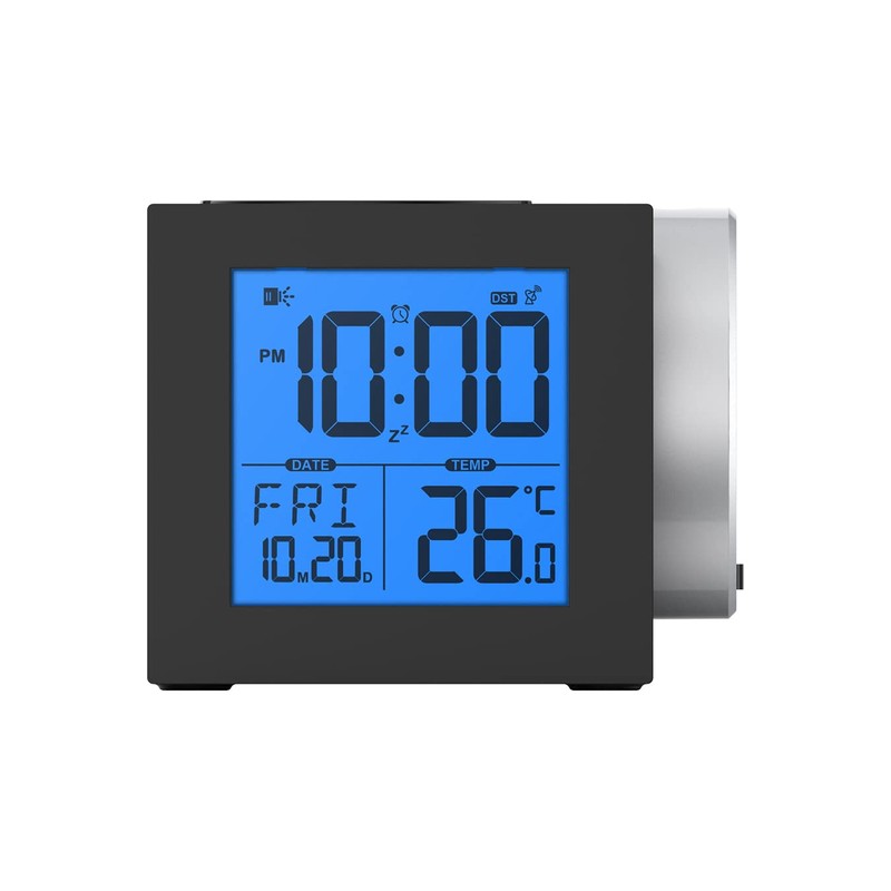 Precision AP057 Alarm Clock, Black, One Size