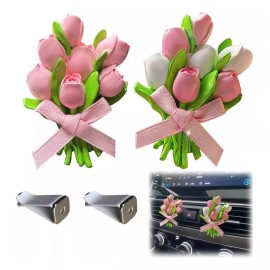 Dolores Kit Ambientador Auto Aire Flores Aromaterapia Difusor Coche