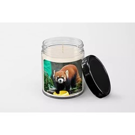SpreadPassion Red Panda Candle - Soy Wax Candle - Hand Poured Candle
