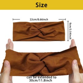 4 Pieces Women Wide Elastic Yoga Sports Hairband Vintage Hair Accessories