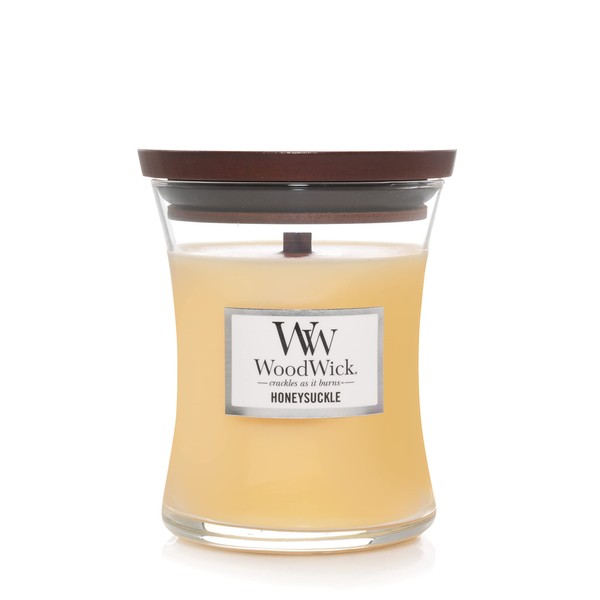 WoodWick Honeysuckle Medium Hourglass Candle, 9.7 oz.