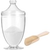 OMISTAR Acrylic Bath Salt Jar with Wooden Scoop, 33oz Bath