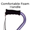 Carex Ergo Offset Cane with Soft Cushioned Handle - Adjustable