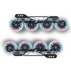CLAS FOX Inline Skate Replacement Wheels With Wheels Bag 72mm/76mm