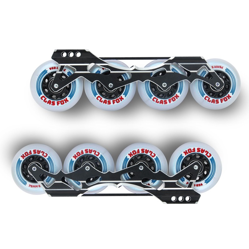 CLAS FOX Inline Skate Replacement Wheels With Wheels Bag 72mm/76mm