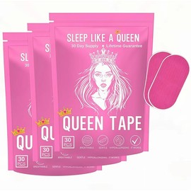 Queen Mouth Tape - 3 month supply mouth tape, pink, , adhesion, 30 Strips, sports accessories, Gentle Adhesion Mouth Tape:_30 pieces rose red/QUEEN