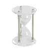 Deco 79 Metal Hourglass Sand Timer with Acrylic Base, 6"