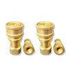 2Sets 1/4" Brass Quick Disconnect Coupler Carpet Cleaning Extractor Wands