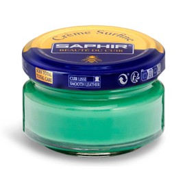 SAPHIR Creme Surfine Pommadier Shoe Polish - Beeswax Cream for Leather Products - Garden Green