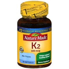 Nature Made SM Nature Made Vitamin K2 100 mcg Softgels 30ct