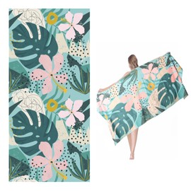 Beach Towel, 180 * 80CM Large Extra Quick Drying Double Sided Fleece Towels Microfibre Beach Towels for Adults Swimming Towel Perfect for Travelling, Swimming, Holidays