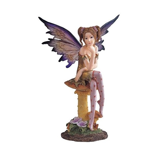 StealStreet SS-G-91257 Fairy Collection Pixie with Clear Wings Fantasy Figurine Decoration