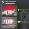 GRUENLICH LED Combo Exit Sign, Emergency Light with 2 Adjustable