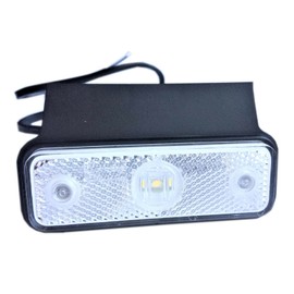 MelTruck® White LED Outline Light Marker Light Position Light 12 V 24 V Truck Trailer