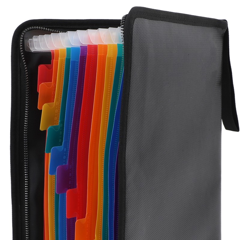 Fireproof Document Bag Professional Safe Heat Insulated 12 Pages Waterproof