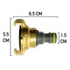 Brass GEKA Type Hose Quick Connect Adapter Claw Fitting Pipe