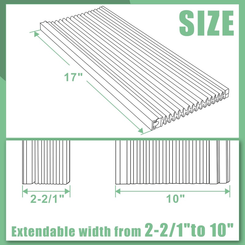 Memrita Window AC Side Panels for Window AC Units,Fits Up
