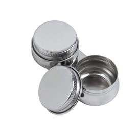 AUEAR, 2 Pack Stainless Steel Oil Painting Double Palette Cup with Screw Lid Dipper Palette Cup with Clip for Watercolor Gouache Acrylic