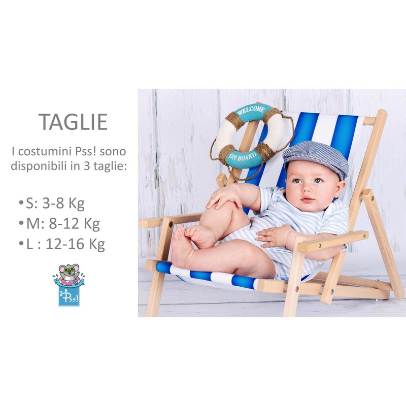 Pss! - Baby Swimming Shorts - Sailboat Model - For