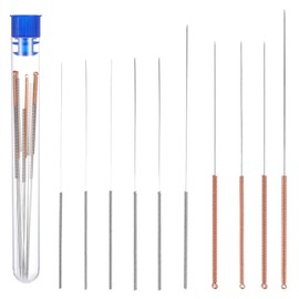 Lnngub 3D Printer Nozzle Cleaning Kit,10 Pcs 3D Printer Cleaning Needle Stainless Steel Nozzle Cleaning Needles for Printers Accessories(Diameter 0.15/0.2/0.25/0.3/0.35/0.4/0.5/0.6/0.8/1 mm)