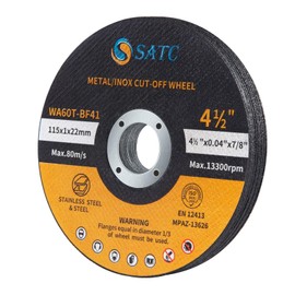 SATC 115mm Cutting Discs 10-Peice Durable Angle Grinder Discs Ultra Thin 1mm for Fast & Precise Cutting of Steel, Iron, Aluminum, & Ferrous Metals