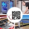 ventilador de refrigeración, 80mm x 25mm, DC 12V para gabinete