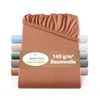 BaSaTex Organic Jersey Fitted Sheet 90 x 200 cm -