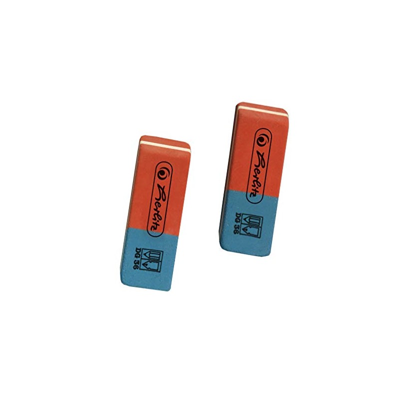 Herlitz Eraser - Red/Blue