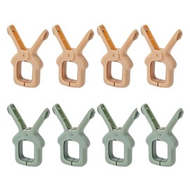 8 Pcs Large Towel Clips,Towel Clips for Beach Chairs Cruise for Laundry Towel Clothes Quilt Blankets Hanging, Pool Chair Clips for Outdoor and Indoor Use (B)