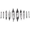 Wifehelper 10pcs Center Drill bits Set 60 Degree Combined Countersink