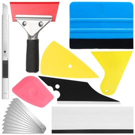 TIFICAL Window Tint Kit for Cars, 18 Pcs Window Tint Tools, Vinyl Wrap Tools, Window Film Installation Kit, Car Wrap Kit, Tint Squeegees, Tinting Tools for Window Privacy Film, Tint Removal Kit