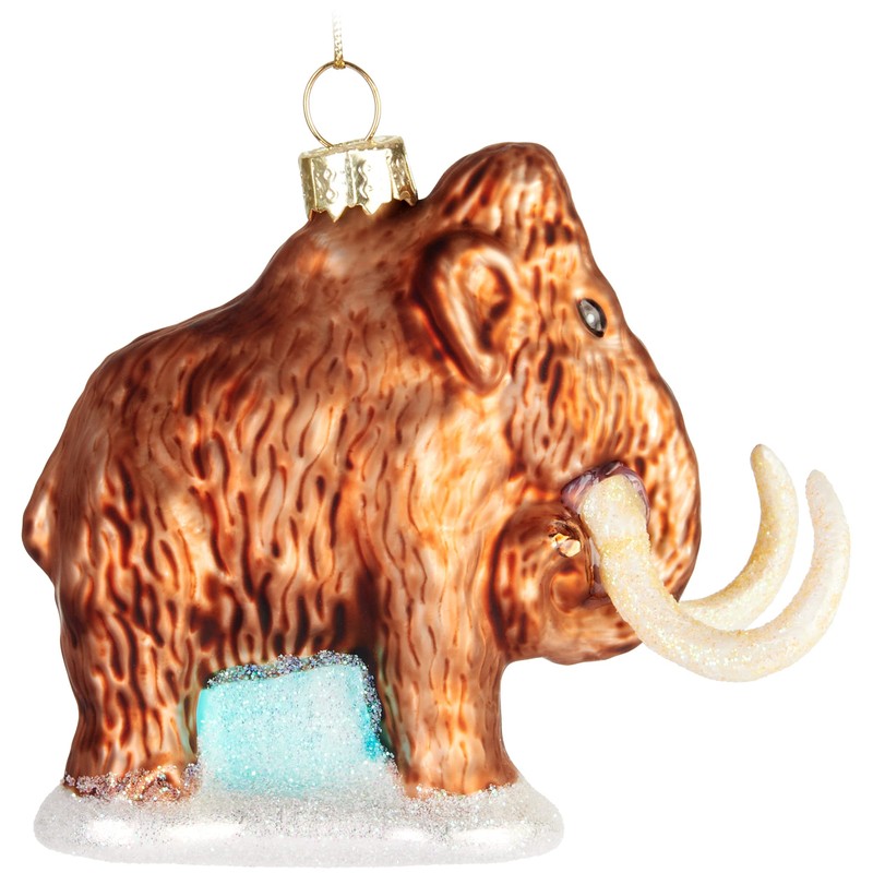 BRUBAKER Mammut Glass Christmas Bauble - Hand Painted and Mouth-Blown