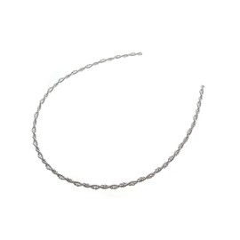 KOBE VINGTAINE HK-265-S Metal Rope Chain Headband, Twist Hair Accessory, Narrow