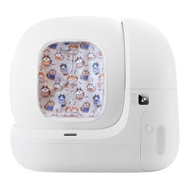 Curtain for Self Cleaning Cat Litter Box,Reduces Cat Litter Bounce, Stops Odors from The Litter Box Self Cleaning (Brown, Square)