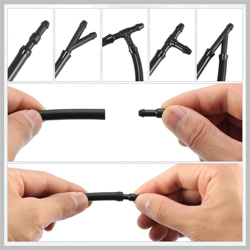 RATCHROLL Front Windshield Washer Nozzle Sprayer Kit for Nissan Frontier