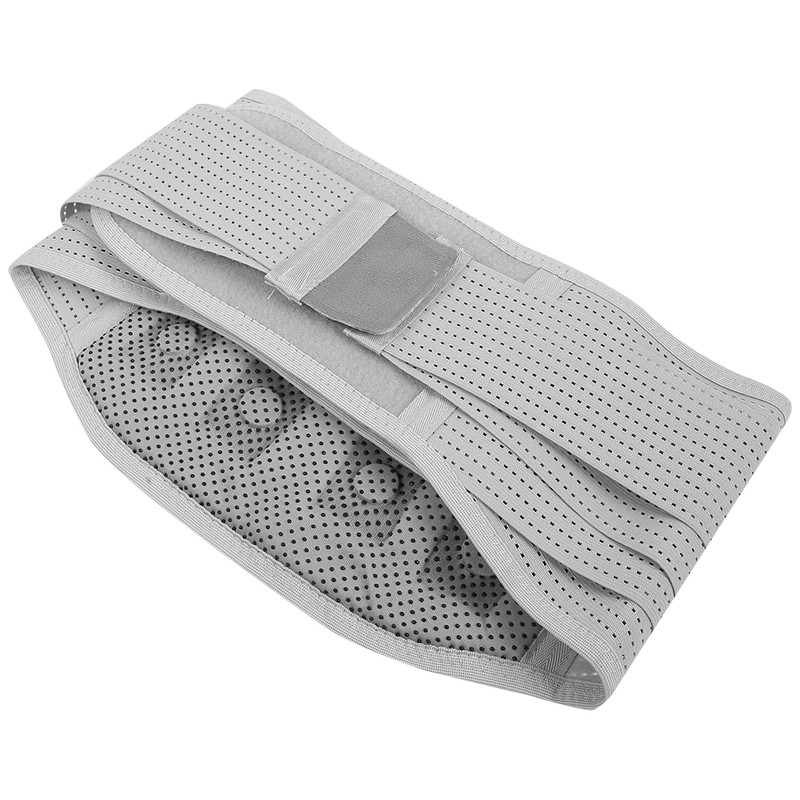 Magnetic Lumbar Support Belt Unisex Breathable Waist Lumbar Correction BraceGray